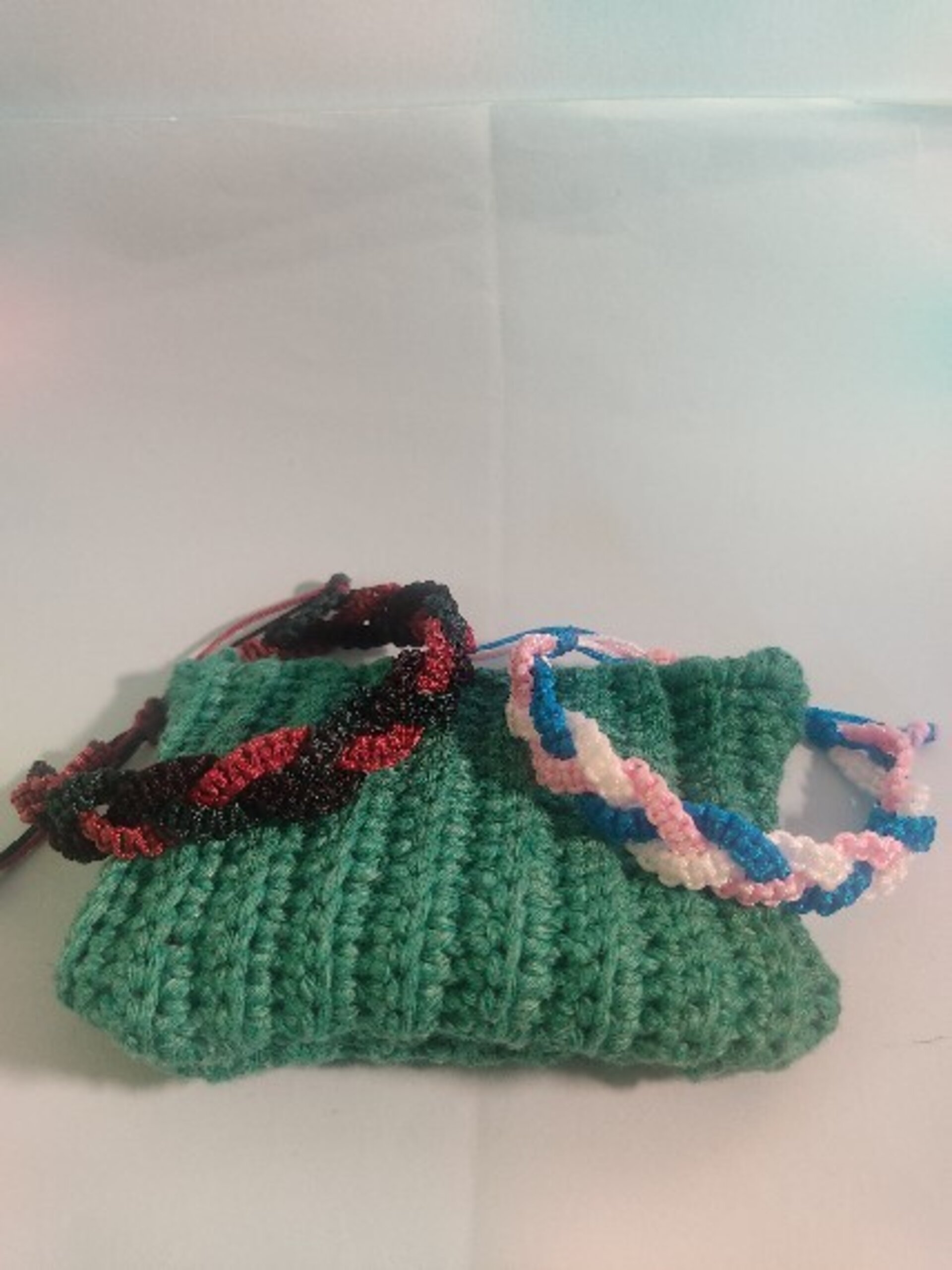 Pulsera de trenza hilo diferentres colores - 5