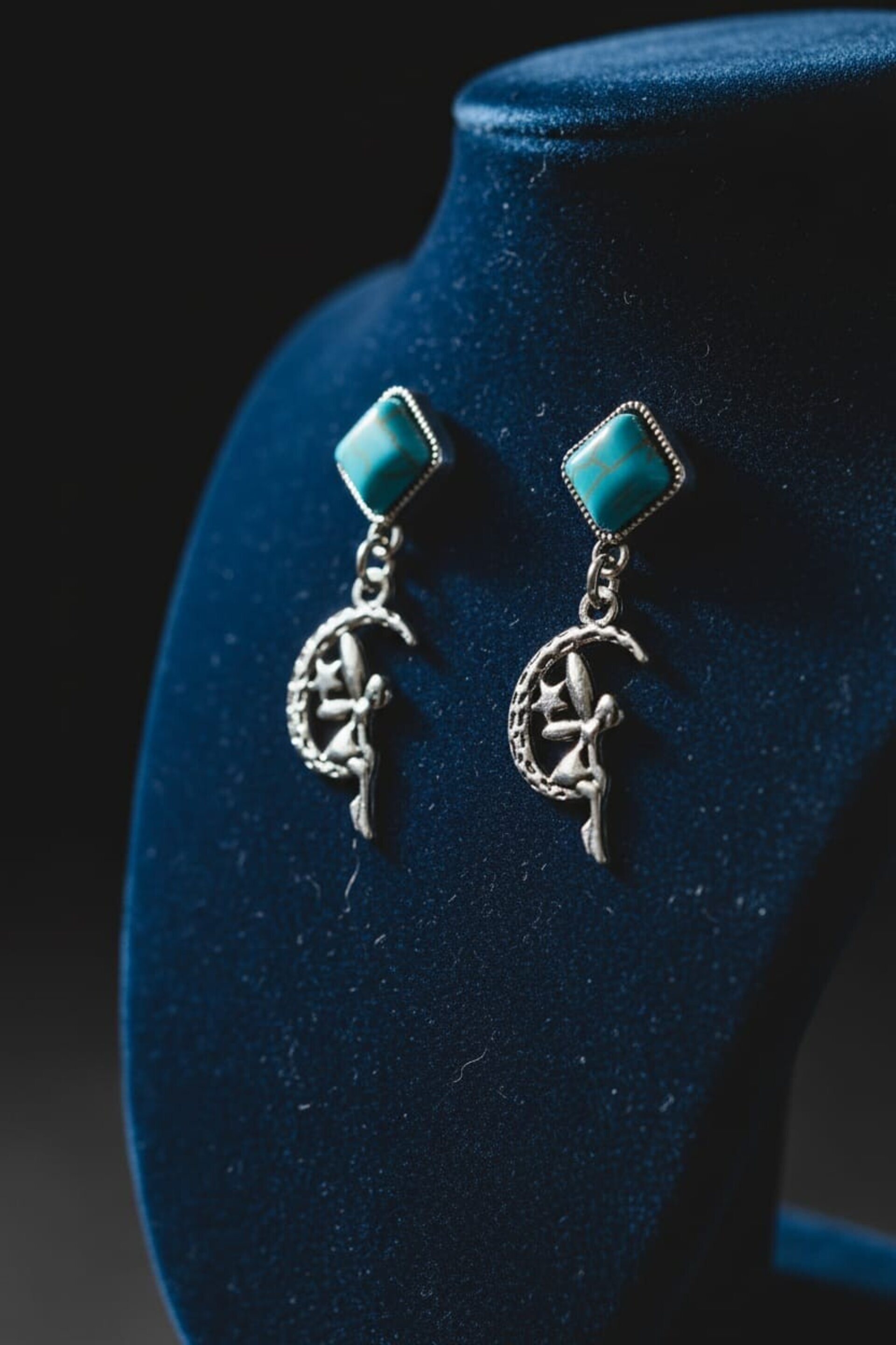 Pendientes Hada con piedra Turquesa - 2