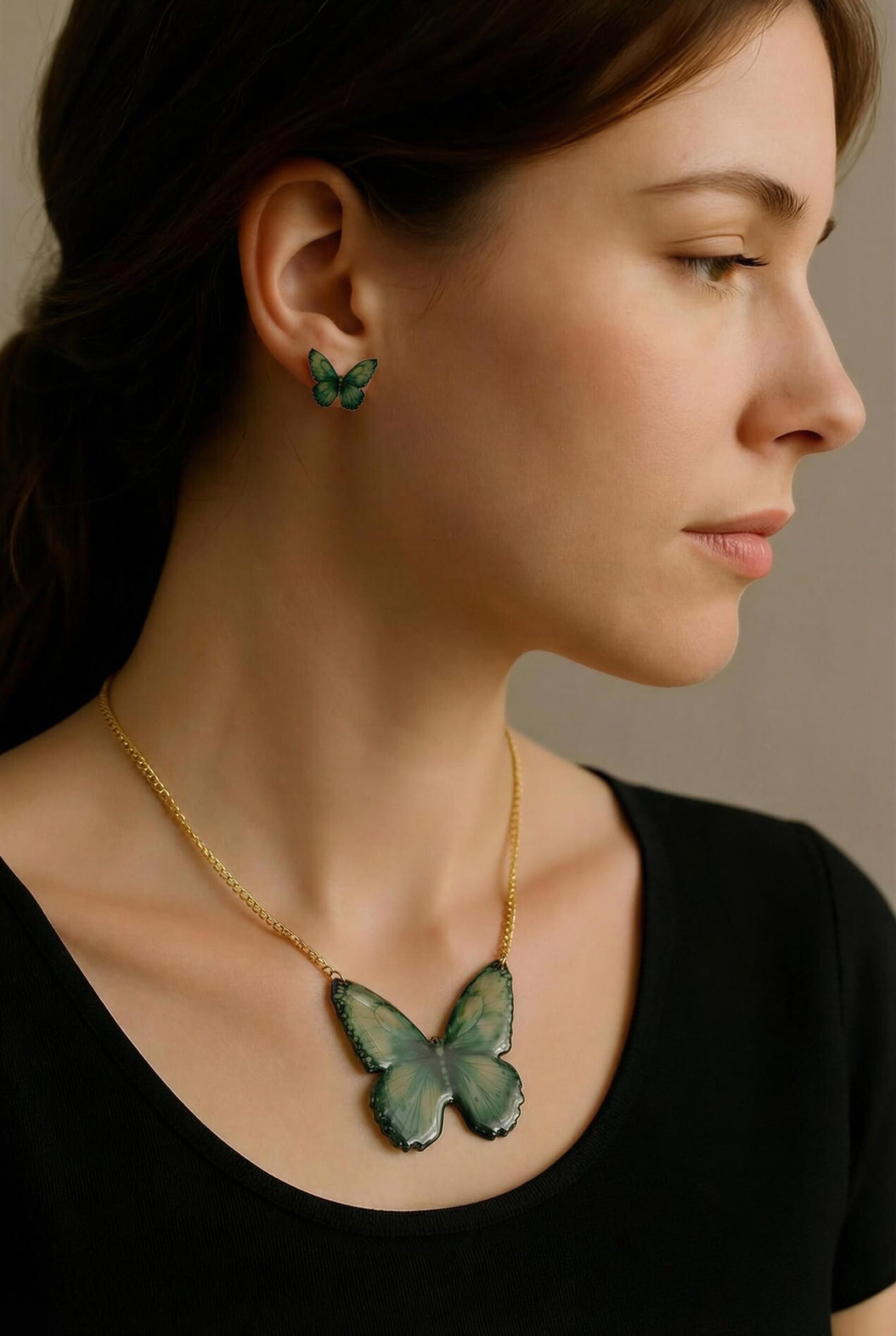 Conjunto mariposa verde - 5