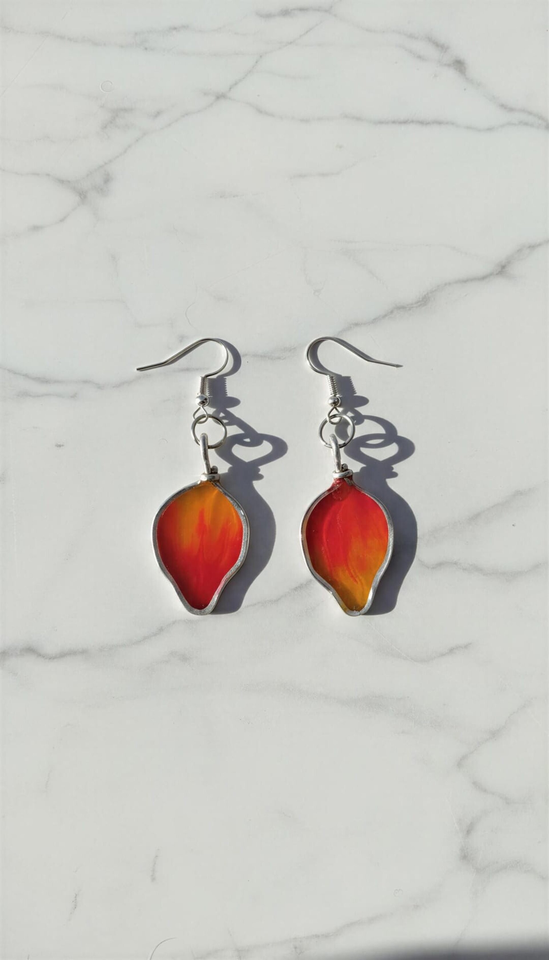 Pendientes llamas de fuego - 2
