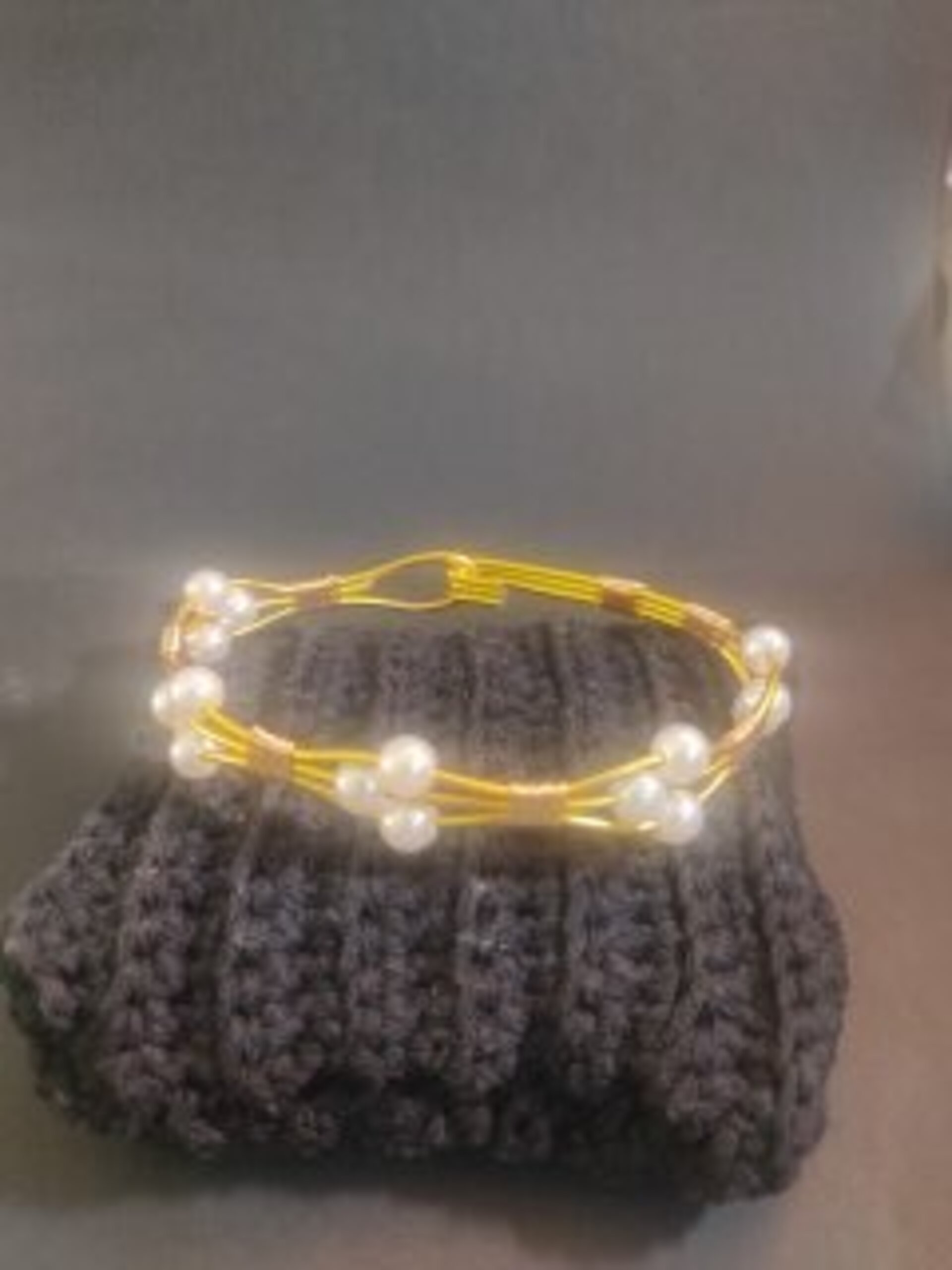 Pulsera Alambre y Perlas - 2