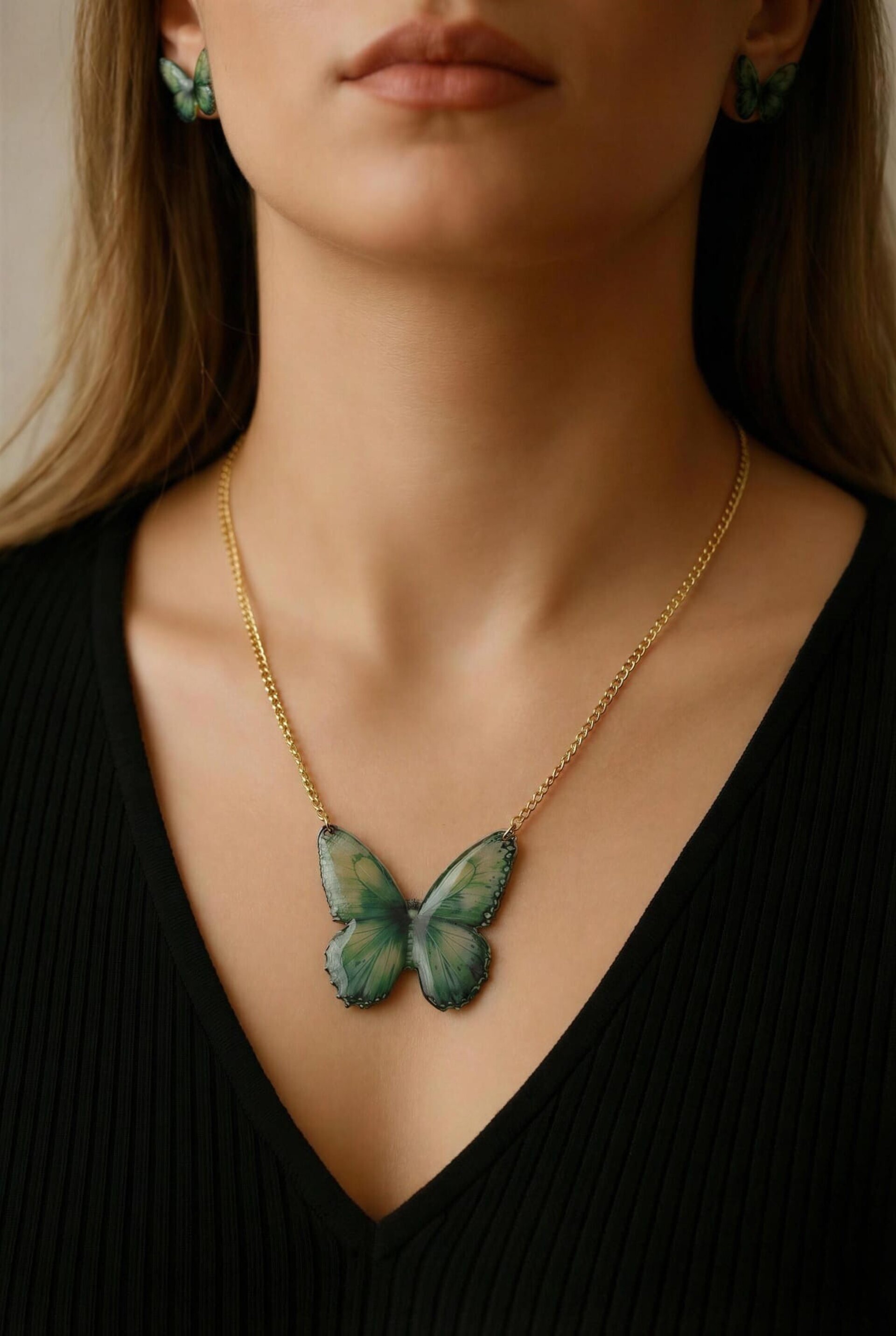 Conjunto mariposa verde - 3