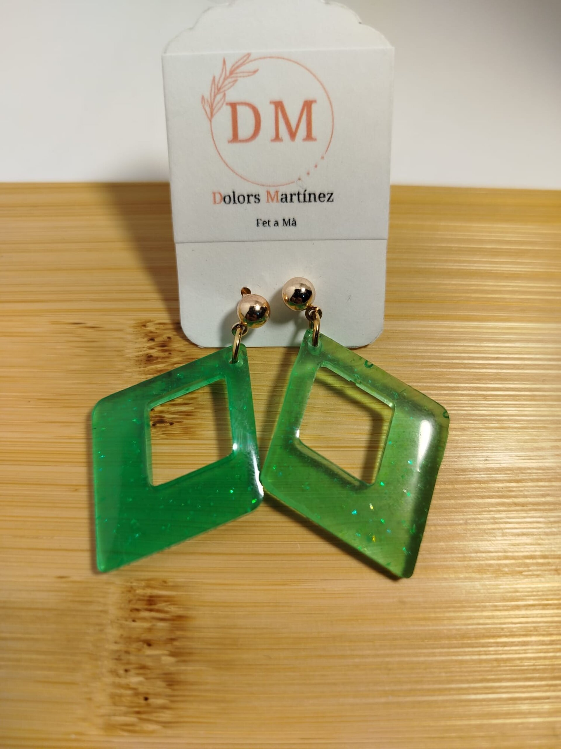 Pendientes Resina Un solo Color - 4