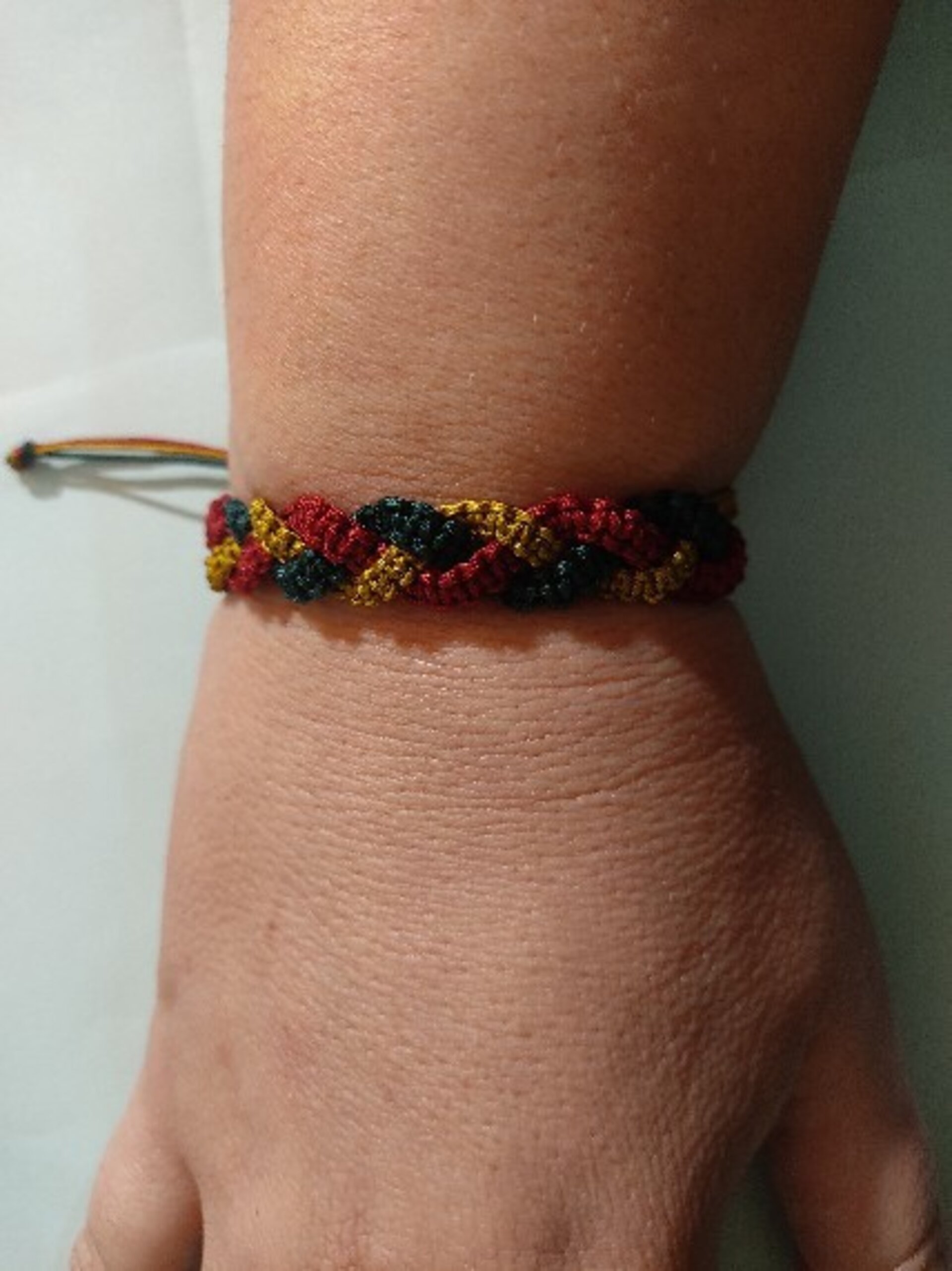 Pulsera de trenza hilo diferentres colores - 4