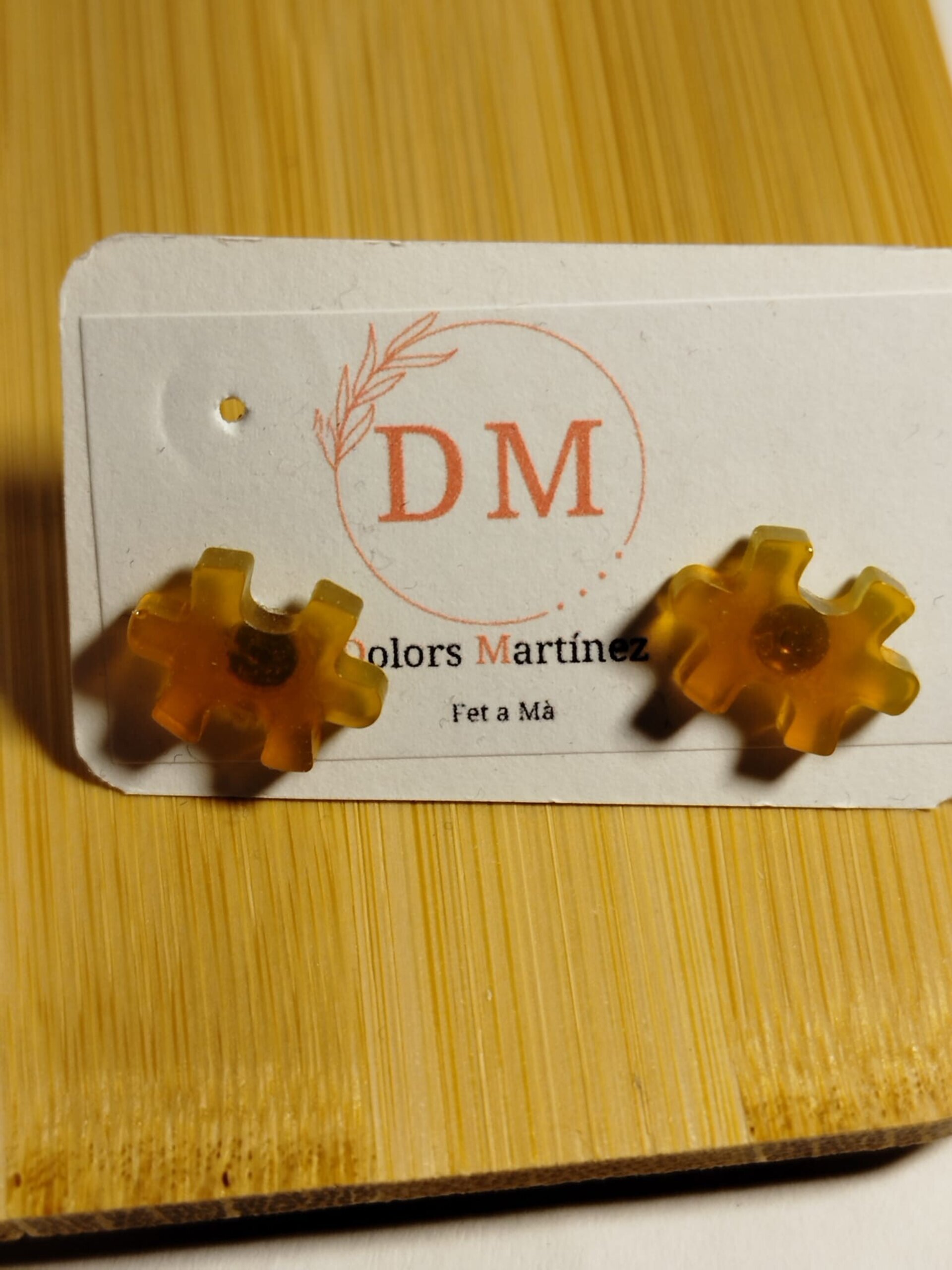 Pendientes pequeños resina con formas varias - 3