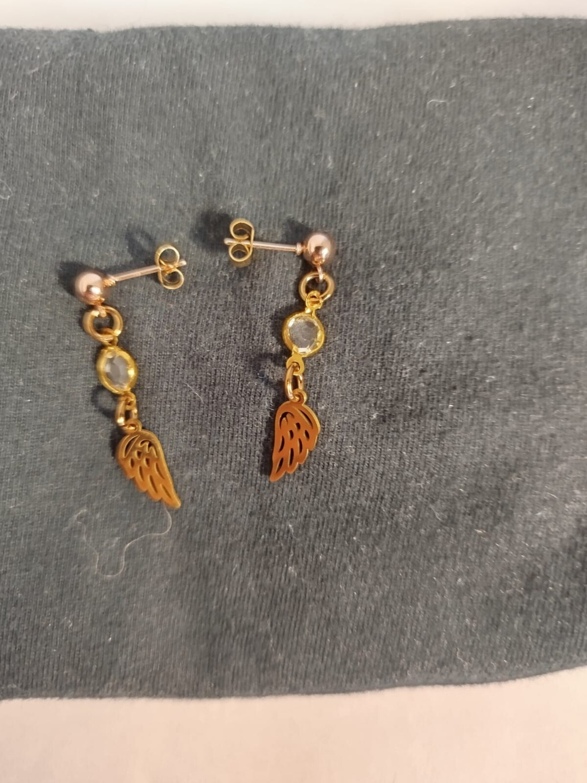 Pendientes alas doradas - 2